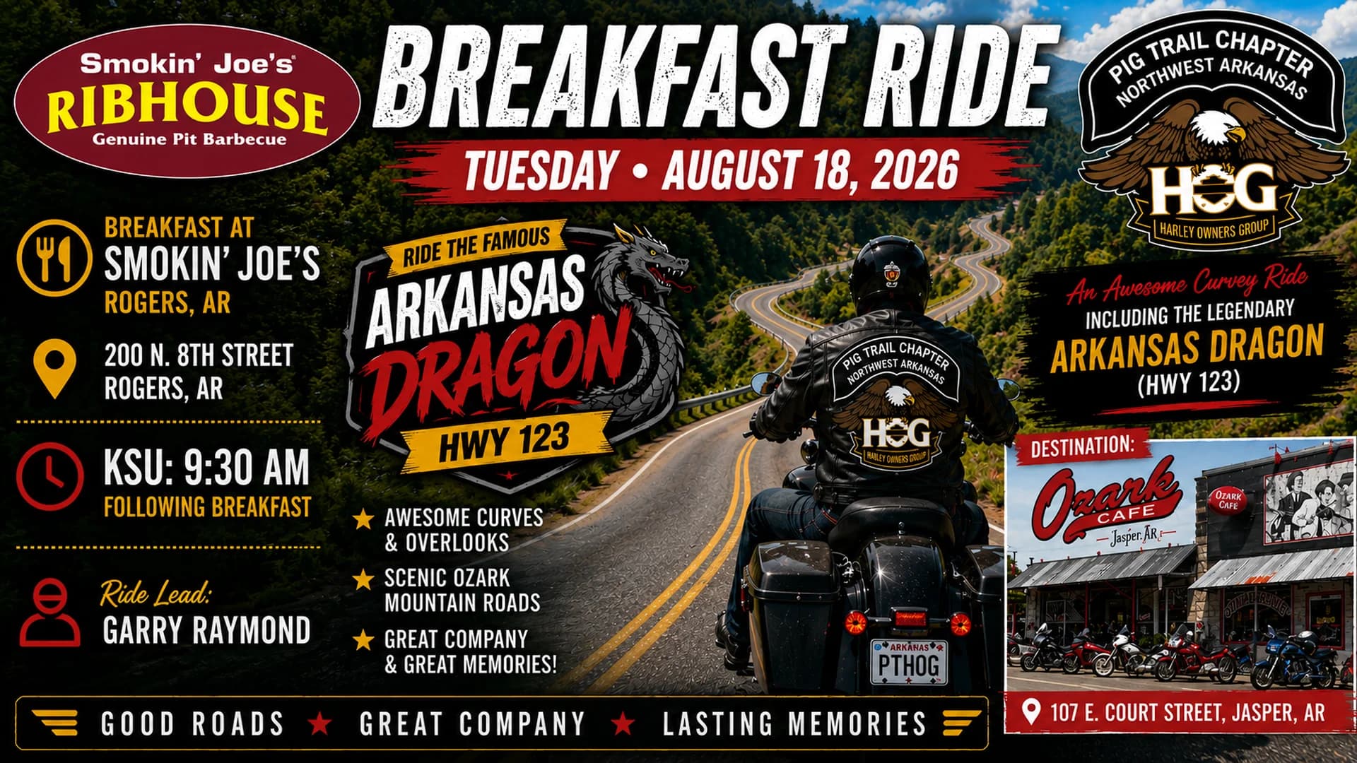 Breakfast Ride August 18th 2026